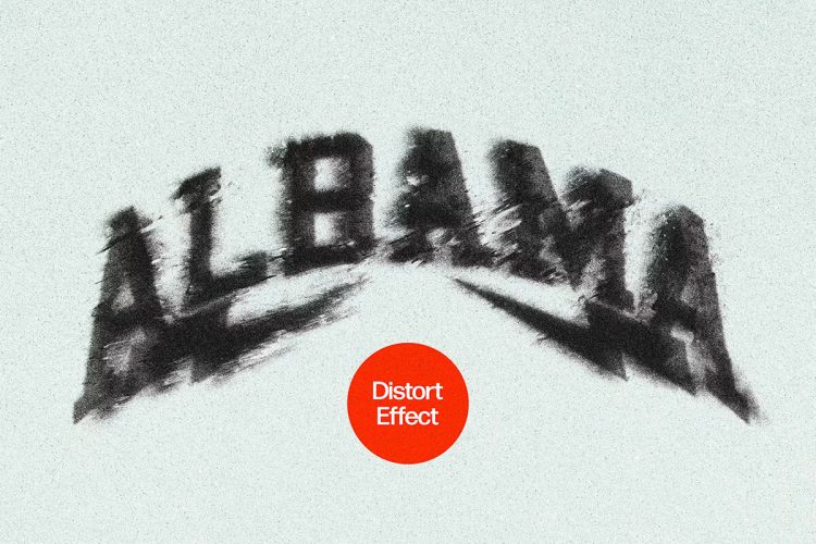 Grunge Misprint Text & Logos Effect 复古潮流时尚潮牌故障风粗糙磨损logo标识标题字体特效ps样机模版