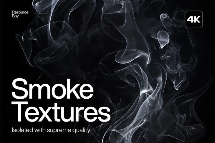 220+ Smoke Textures 228款高清抽象艺术黑白单色烟雾云雾烟尘雾气背景底纹图片素材