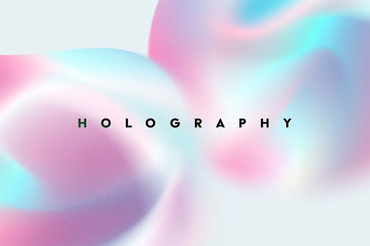 Pastel Holography Gradient Textures  5款抽象艺术全息柔和渐变纹理背景图片设计素材