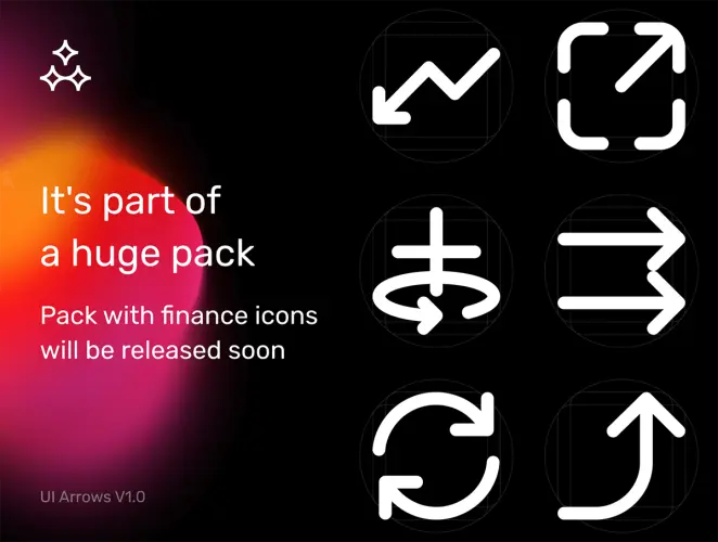 Arrows V1.0 Pixel-Perfect Line Icons  100款用户界面箭头方向指引符号指针线性icon图标fig矢量设计素材
