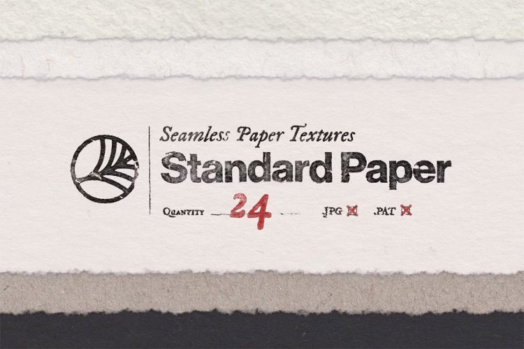 Seamless Paper Textures – Standard  24款复古怀旧无缝拼接牛皮纸粗糙艺术纸纹做旧肌理底纹图片素材