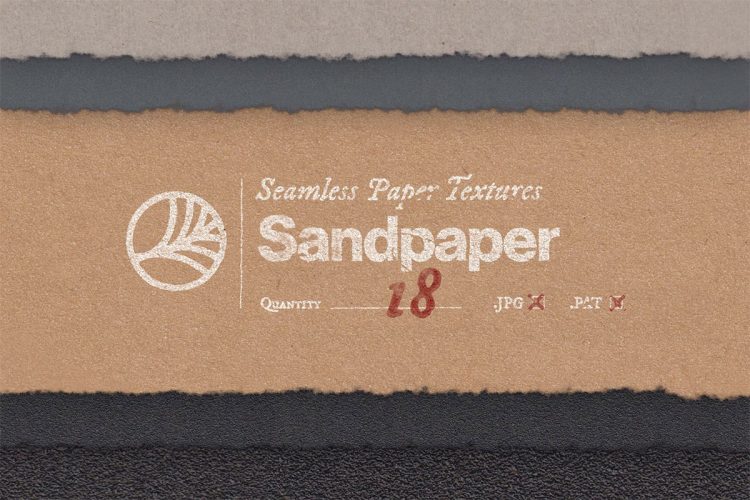 Seamless Paper – Sandpaper  18款复古粗糙颗粒纸张纹理无缝拼接砂纸肌理做旧背景底纹图片素材