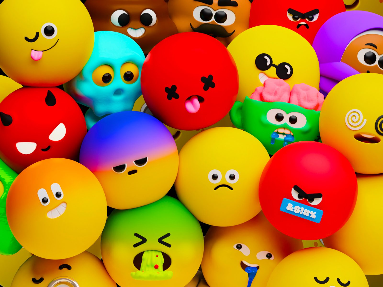 Emoji 2.0  220款Emoji全套3D卡通可爱时尚趣味表情包插图png免抠图片素材