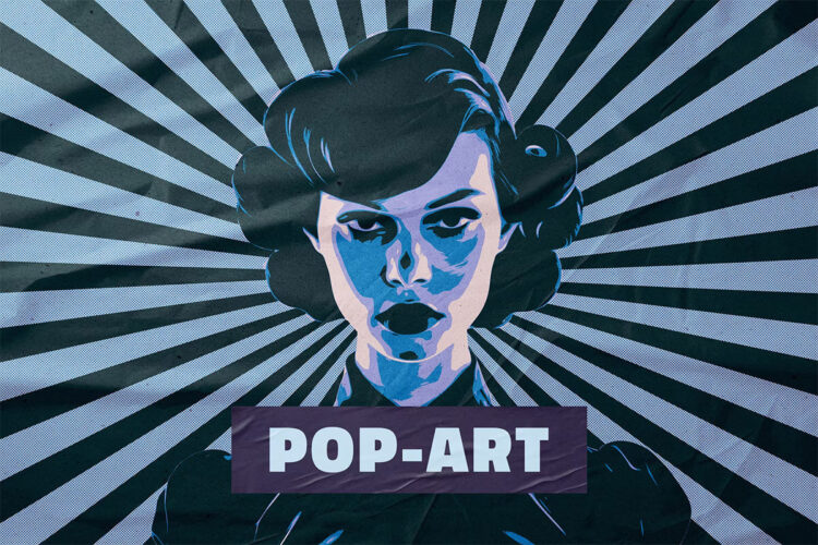 Vintage Pop Art Photo Effect 复古波普艺术照片图像卡通漫画效果预制模板ps特效样机素材