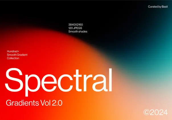 Spectral Gradients Vol 2.0  120款4K高清科幻时尚模糊渐变科技海报网页抽象背景底纹图片素材