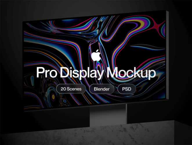 Apple Pro Display XDR Mockup 苹果Apple Pro Display XDR显示器样机展示素材
