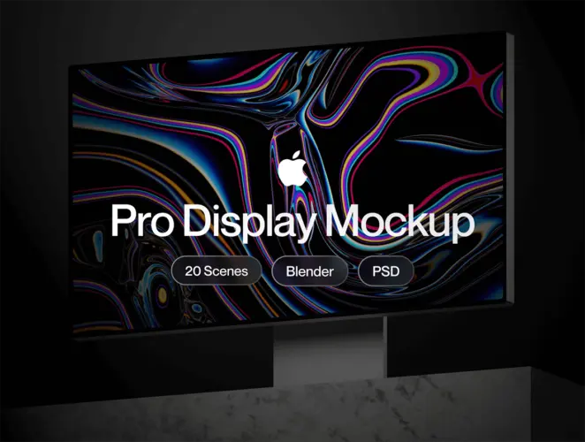 Apple Pro Display XDR Mockup 苹果Apple Pro Display XDR显示器样机展示素材