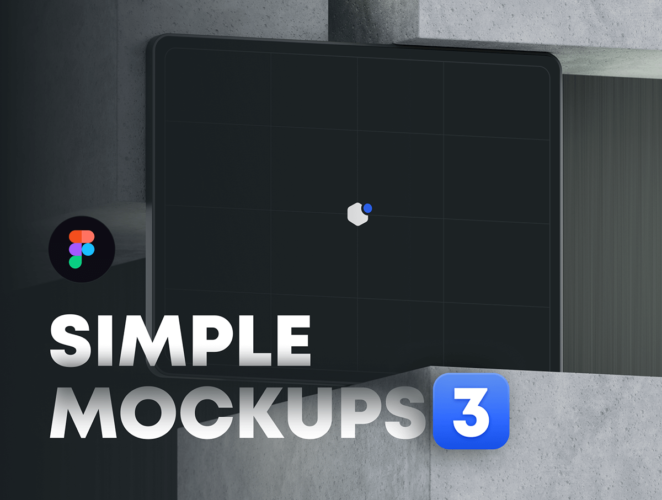 Simple Mockups 3.0 – N.02 质感极简科技智能数码产品ui界面设计贴图3D样机素材展示效果模板
