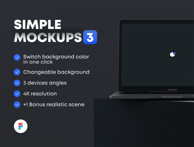 Simple Mockups 3.0 – N.03 极简科技智能数码产品ui界面设计贴图3D样机素材展示效果模板