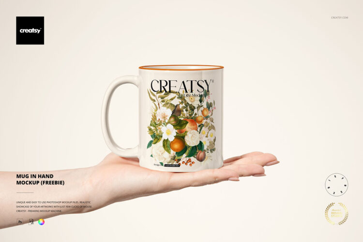 Sublimation Coffee Mug Mockup 杯子水杯搪瓷杯马克杯印花图案贴图ps样机素材多角度国外设计模板免费下载