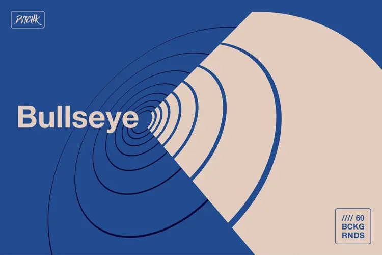 Bullseye Circular Vector Backgrounds 60款3D极简抽象艺术圆形靶心螺旋线框科技背景底纹ai矢量设计素材