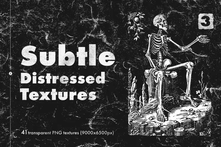Subtle Distressed Textures Vol.3 41款高清仿古做旧粗糙复古老化磨损肌理背景底纹webp免抠图片素材