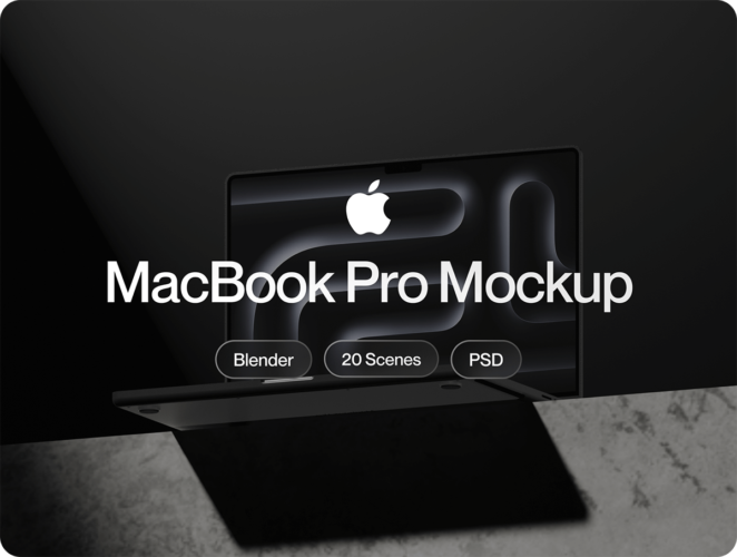 Apple Macbook Pro Mockup 20款苹果Macbook笔记本电脑网页ui界面设计ps样机素材展示效果图