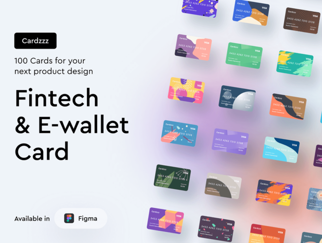 Cardzzz fintech and E-wallet card 银行卡插画设计素材金融电子钱包卡片插画背景图片下载