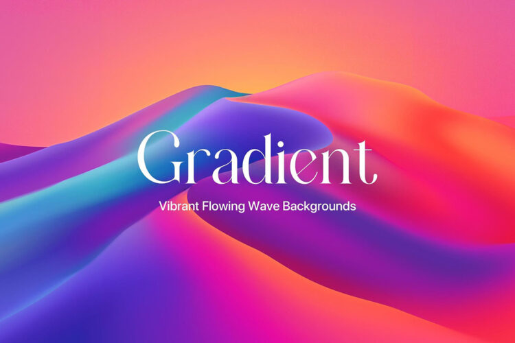 Vibrant Gradient Wave Backgrounds 10款时尚科幻未来抽象艺术山峰沙漠波浪流体渐变科技背景图片素材