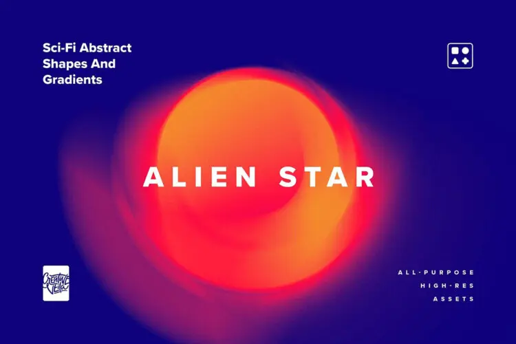 Sci-Fi Abstract Shapes And Gradients 12款未来科幻圆形动感模糊科技渐变抽象艺术背景webp免抠图片素材