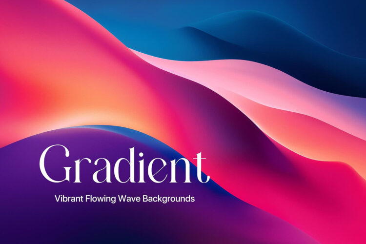 Vibrant Flowing Gradient Wave Backgrounds 10张抽象生动波浪渐变背景图片设计素材百度云免费下载