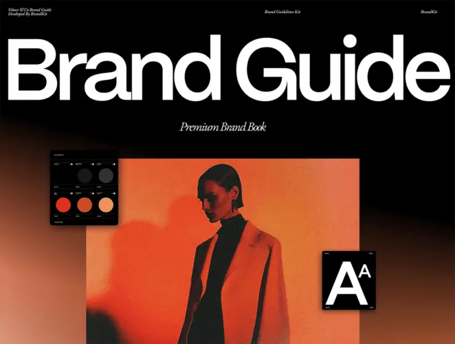 Premium Brand Guidelines System 优质品牌宣传指南系统指导方针排版布局版式设计