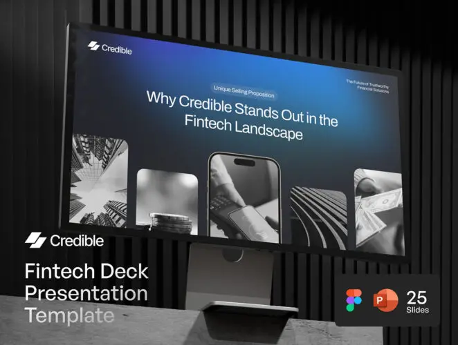 Credible – Fintech Deck Presentation 企业客户营销商业ppt模板品牌推广介绍ppt模板下载