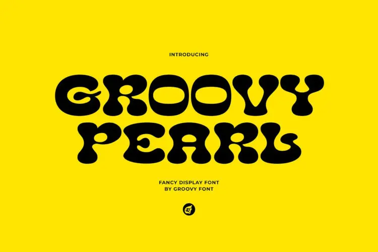 Groovy Pearl Fancy Display Font 复古潮流酸性文创潮牌海报封面标题艺术装饰英文字体