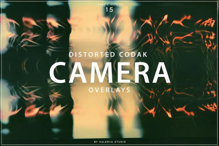 Distorted Kodak Camera Overlays 抽象艺术扭曲镜像背景叠加覆盖图片设计素材百度云免费下载