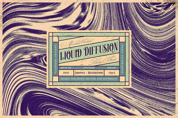 Liquid Diffusion Textures Batch No 01 液体沙粒抽象扭曲扩散纹理背景图片设计素材