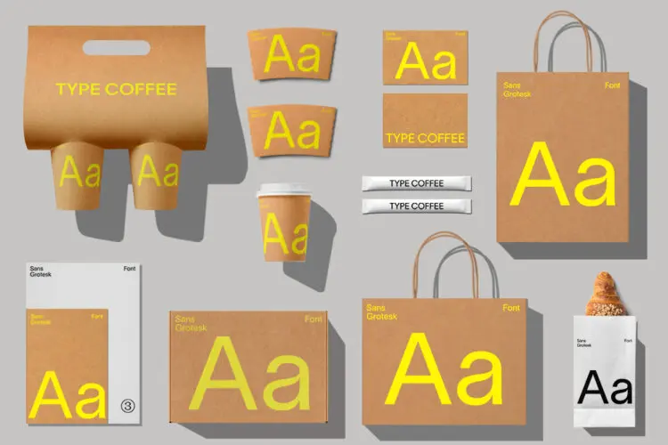Coffee Branding Mockup Collection 16款质感咖啡品牌纸杯杯包装袋纸袋海报名片菜单VI品牌设计作品集展示PSD样机