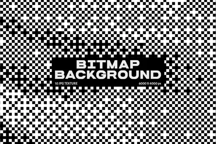 Bitmap Background 抽象半调几何马赛克像素点纹理背景图片设计素材