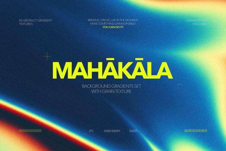 Mahakala — Acid Gradient Textures 45款时尚科技酸性流体渐变抽象艺术科幻海报壁纸背景底纹图片素材