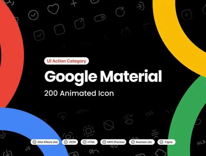 Google Material / 200 Animated Icon 200 个动画图标集合