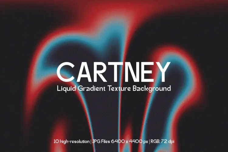 Cartney Liquid Gradient Texture Background 10款潮流模糊颗粒噪点液体渐变纹理背景海报底纹图片素材
