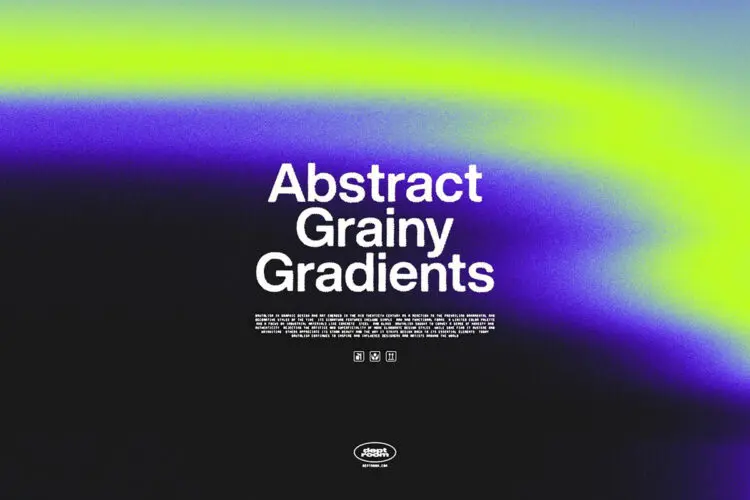30款4K复古迷幻酸性颗粒噪点模糊渐变潮流科幻背景底纹图片素材 Abstract Grainy Gradients