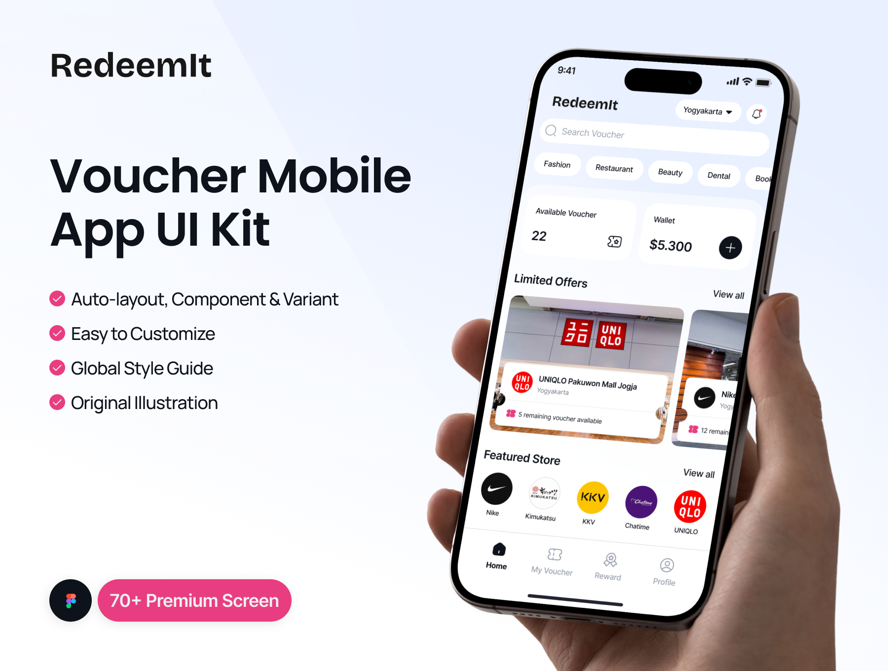 优惠券兑换券申请移动应用程序 Redeemlt – Voucher Mobile App