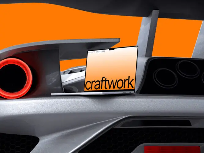 机车汽车机械科技感 MacBook Pro 16 模型 Tech MacBook Pro 16 Mockups