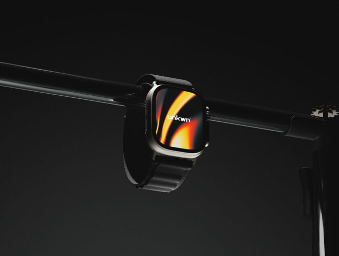 苹果Apple Watch Ultra智能手表用户操作界面ui设计展示贴图ps样机素材模板 Premium Apple Watch Ultra Mockup 1