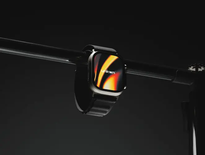 苹果Apple Watch Ultra智能手表用户操作界面ui设计展示贴图ps样机素材模板 Premium Apple Watch Ultra Mockup 1