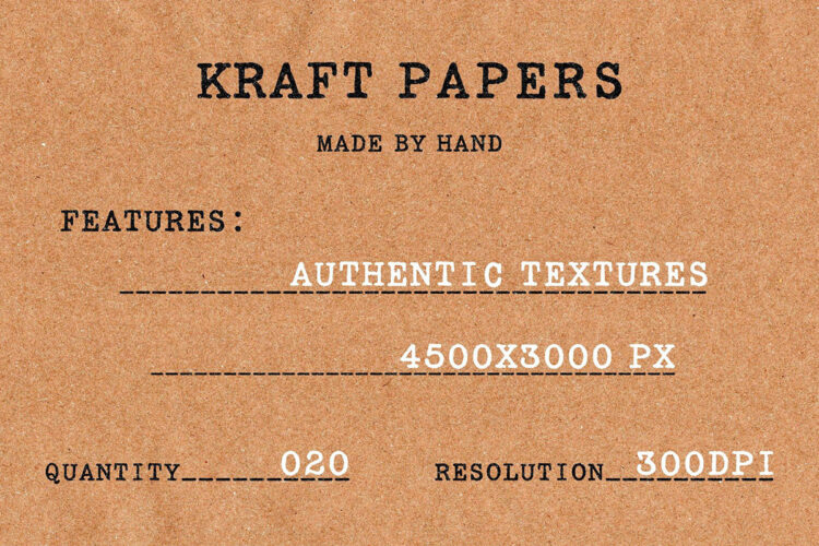 逼真棕色牛皮纸工艺纸斑点纹理背景叠加图片设计素材 Realistic Kraft Paper Textures Pack