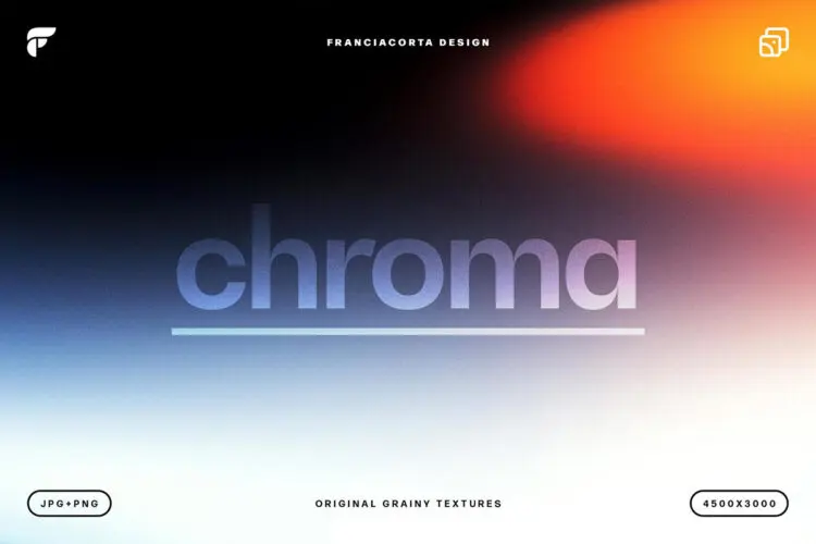 32款潮流渐变颗粒纹理光线流动效果海报设计背景图片设计素材 Chrome Gradient Textures