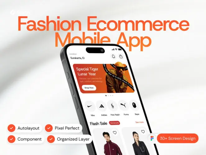 移动电商在线商城电子商务手机app界面UI设计素材 Looky – E-commerce mobile UI Kit