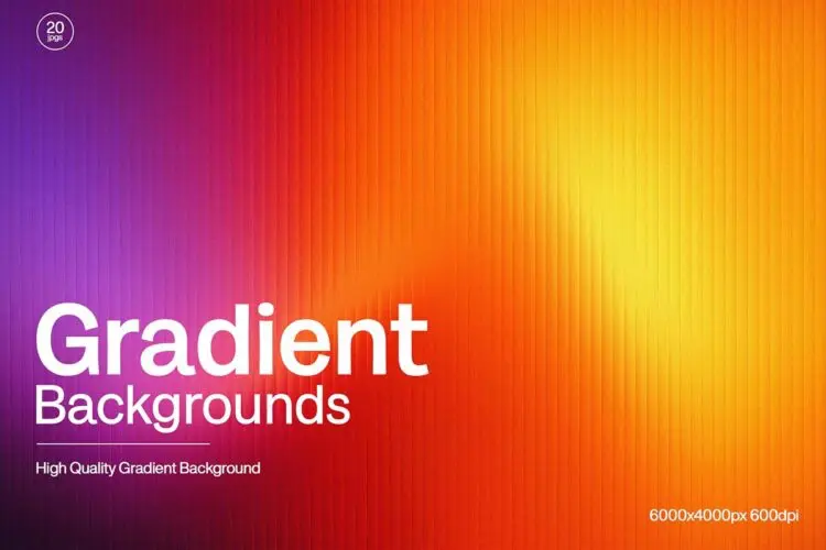 20幅棱纹玻璃分形抽象渐变背景图片设计素材 Gradient Backgrounds