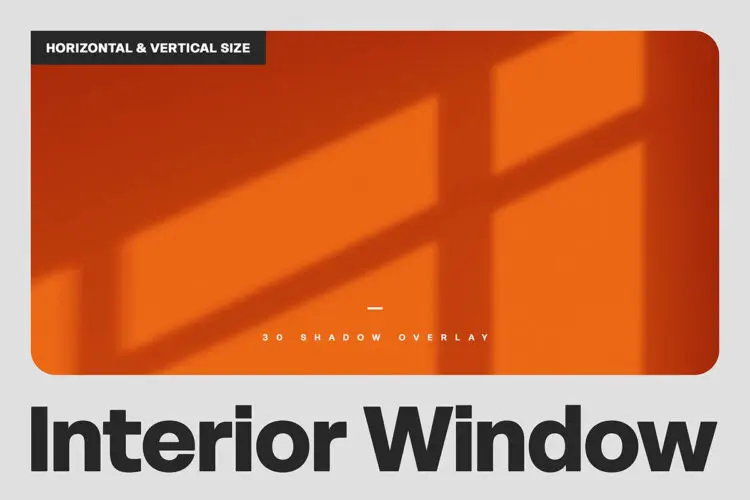 30款真实自然文艺窗格窗框光影投影阴影背景底纹webp免抠图片素材 Interior Window Shadow Overlays