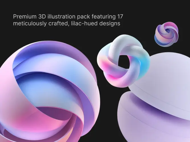 梦幻优雅彩色抽象艺术几何图形装饰webp插图插画设计素材 Nova