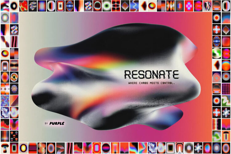100款全息酸性混合抽象几何艺术发光渐变弥散光JPG背景图片 RESONATE 100 Psychedelic Textures