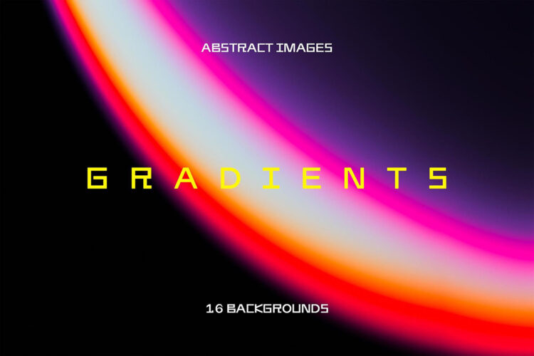 明亮活力扭曲波浪梯度渐变彩虹背景图片设计素材 Abstract Minimalistic Gradient Backgrounds