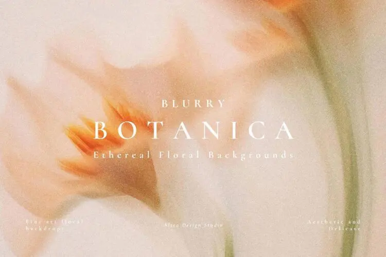 45款优雅时尚动感模糊迷幻艺术花卉鲜花野花背景底纹高清图片素材 Aesthetic Blurry Floral Backgrounds