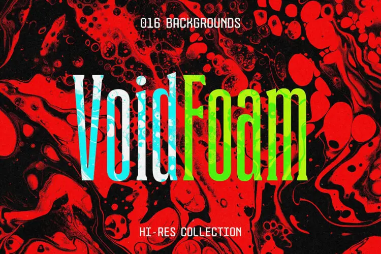 16款高清液态抽象视觉艺术海报流体水墨泡沫肌理背景底纹图片素材 Void Foam Abstract Backgrounds Collection