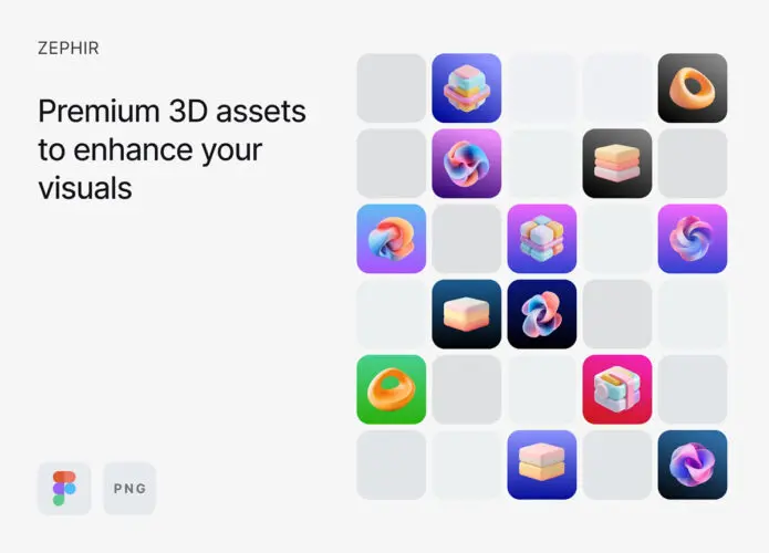 14款高清3D抽象艺术几何图形webp插图设计素材 Zephir