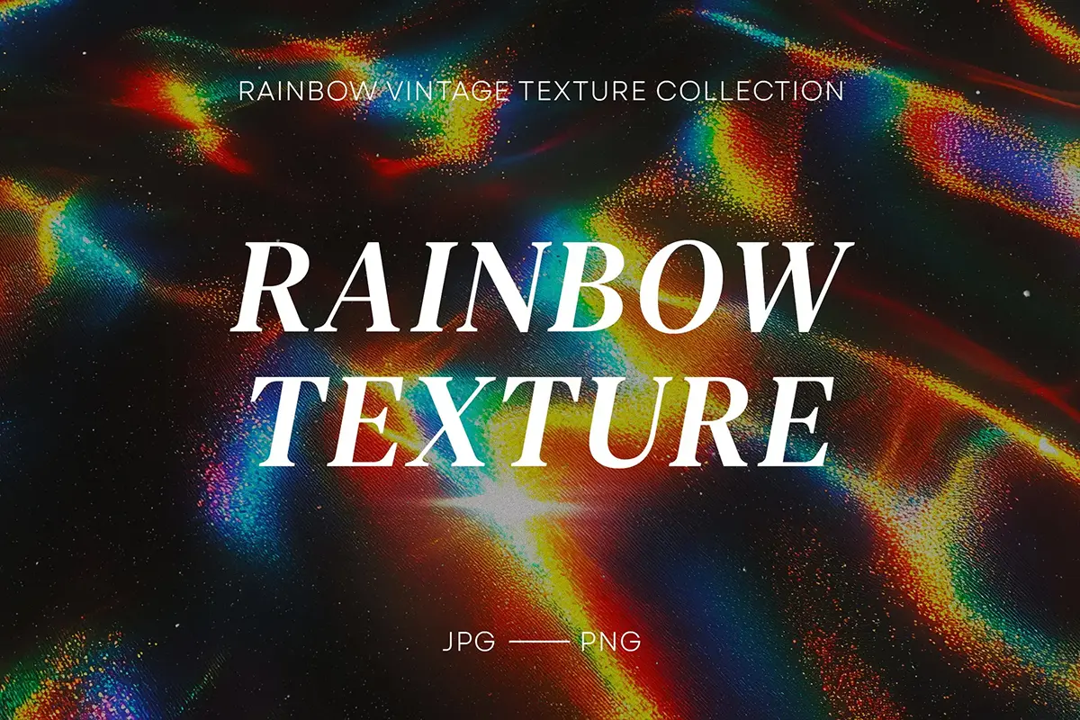 6张光谱折射全息彩虹流体纹理背景图片设计素材 Rainbow Fluid Backgrounds