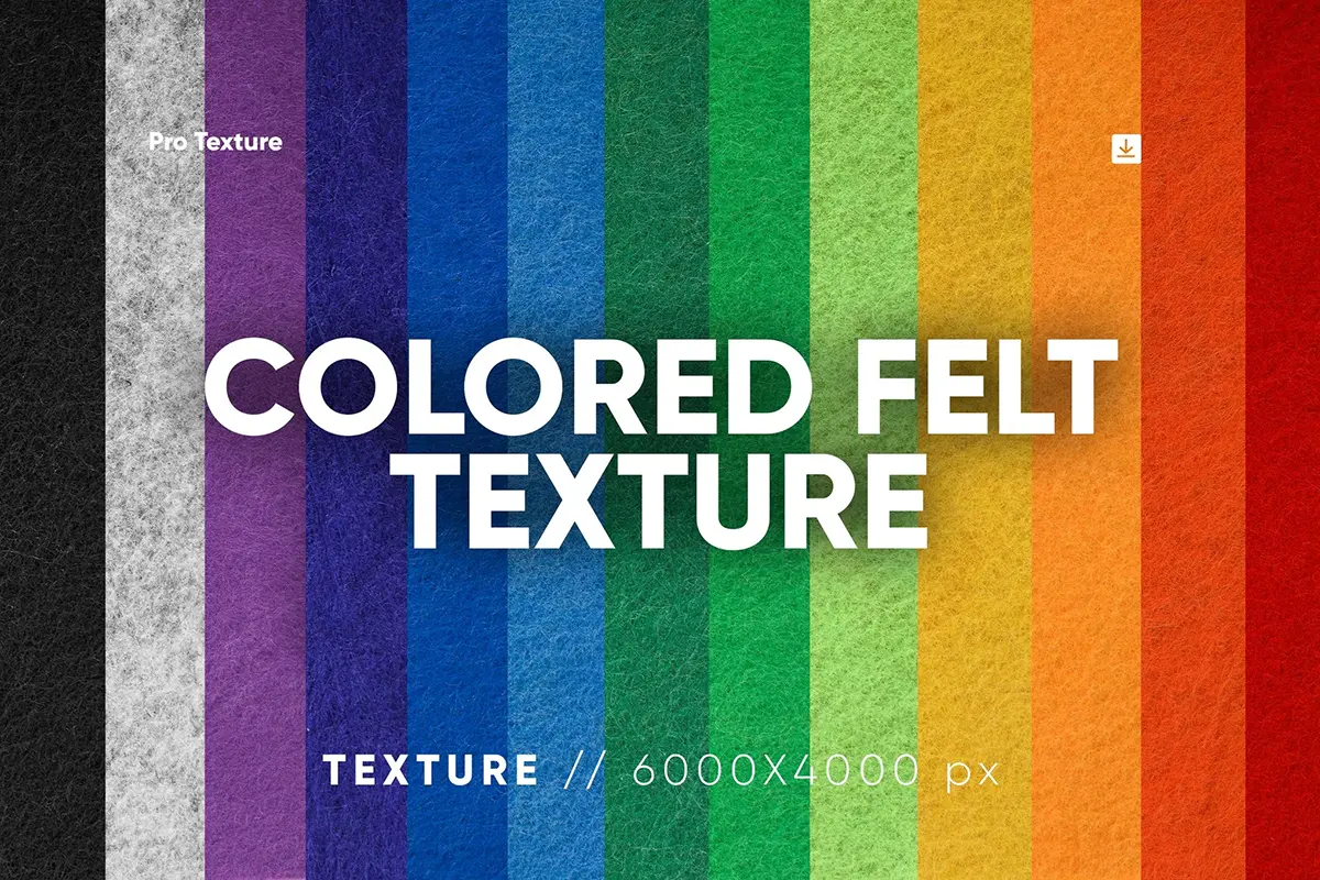 30色毛毯织物纹理背景叠加图片设计素材 30 Colored Felt Texture