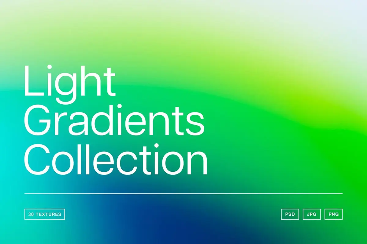 高清时尚多彩简约彩虹模糊渐变海报背景底纹图片设计素材 Light Gradients Collection